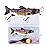 Robotic Swimming Fishing Electric Lures 5.12 USB Rechargeable LED Light Wobbler Multi Jointed Swimbaits Hard Lures Fishing Tackle (Rainbow Shad)