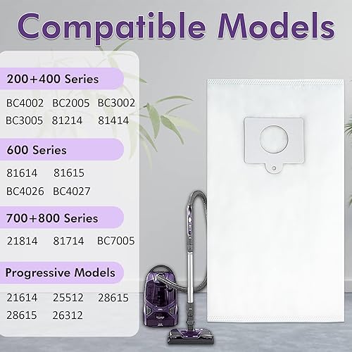 Miniatura 2 de Paquete de 12 bolsas de vacío de repuesto tipo QC HEPA compatibles con Kenmore 600 400 200 700 800 Series 81615 81214 81414 81714 21814 BC3005