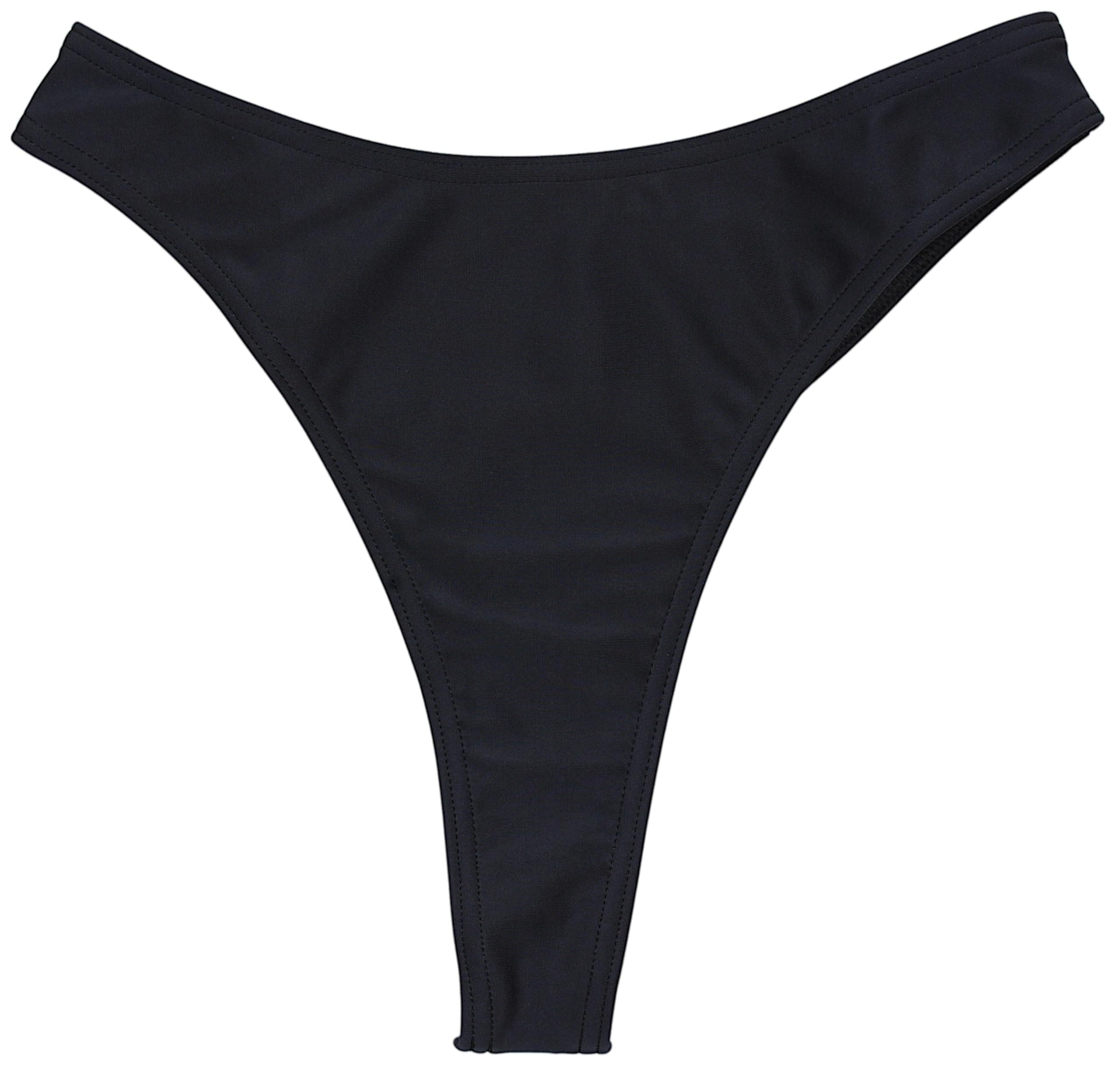 Aquarti Damskie spodnie bikini Thong Bottom Tanga wysoka talia