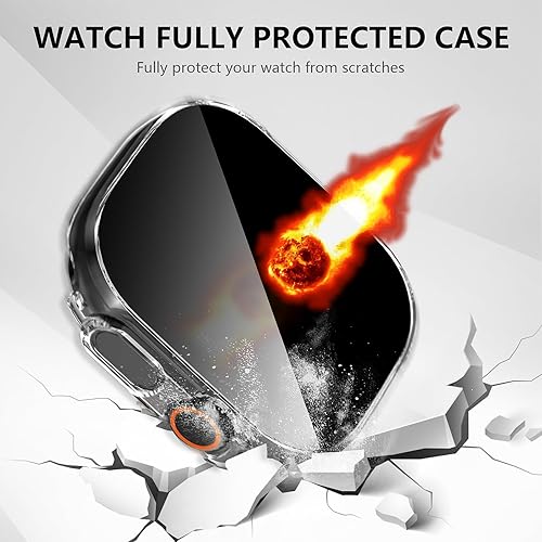 Vista 71 de Suoman Paquete de 3 fundas protectoras de pantalla de privacidad para Apple Watch Ultra 3/2/1 de 1.929 in (antimiradas), funda de vidrio templado