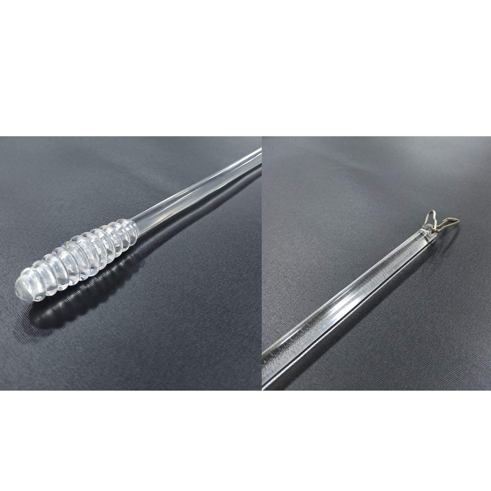 Curtain/Drapery Pull Rod for Easy Opening and Closing of Curtain, Size - 4 Feet, Colour - Transparent, Pack of 5 Pieces-image-9