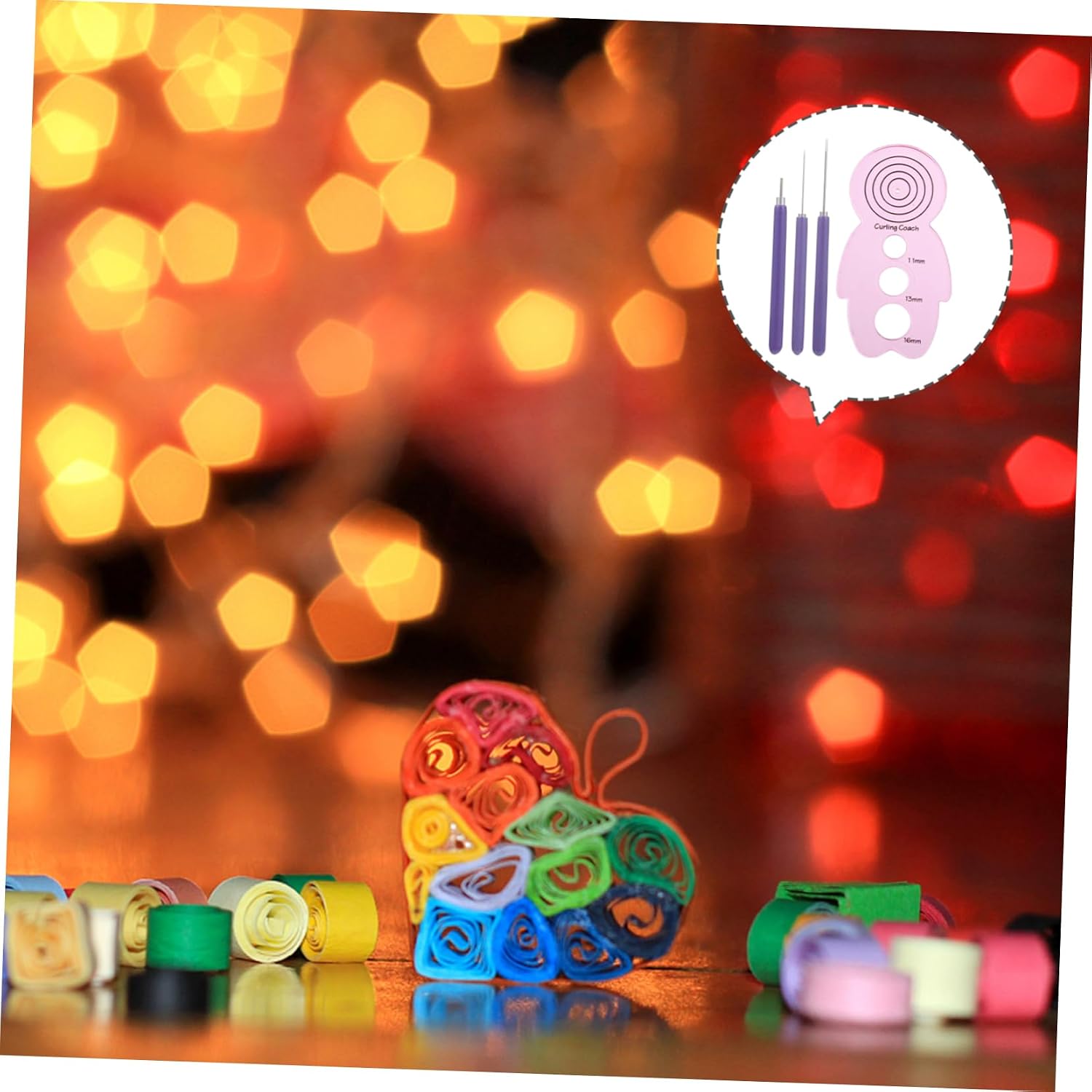 SEWACC 4pcs DIY Paper Quilling Tool Kit Rolling Curling Needle Slotted Pen and Curling Device for Handmade Crafts Home Decor and Card Making