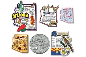 Arizona Six-Piece Collectible State Magnet Set by Classic Magnets