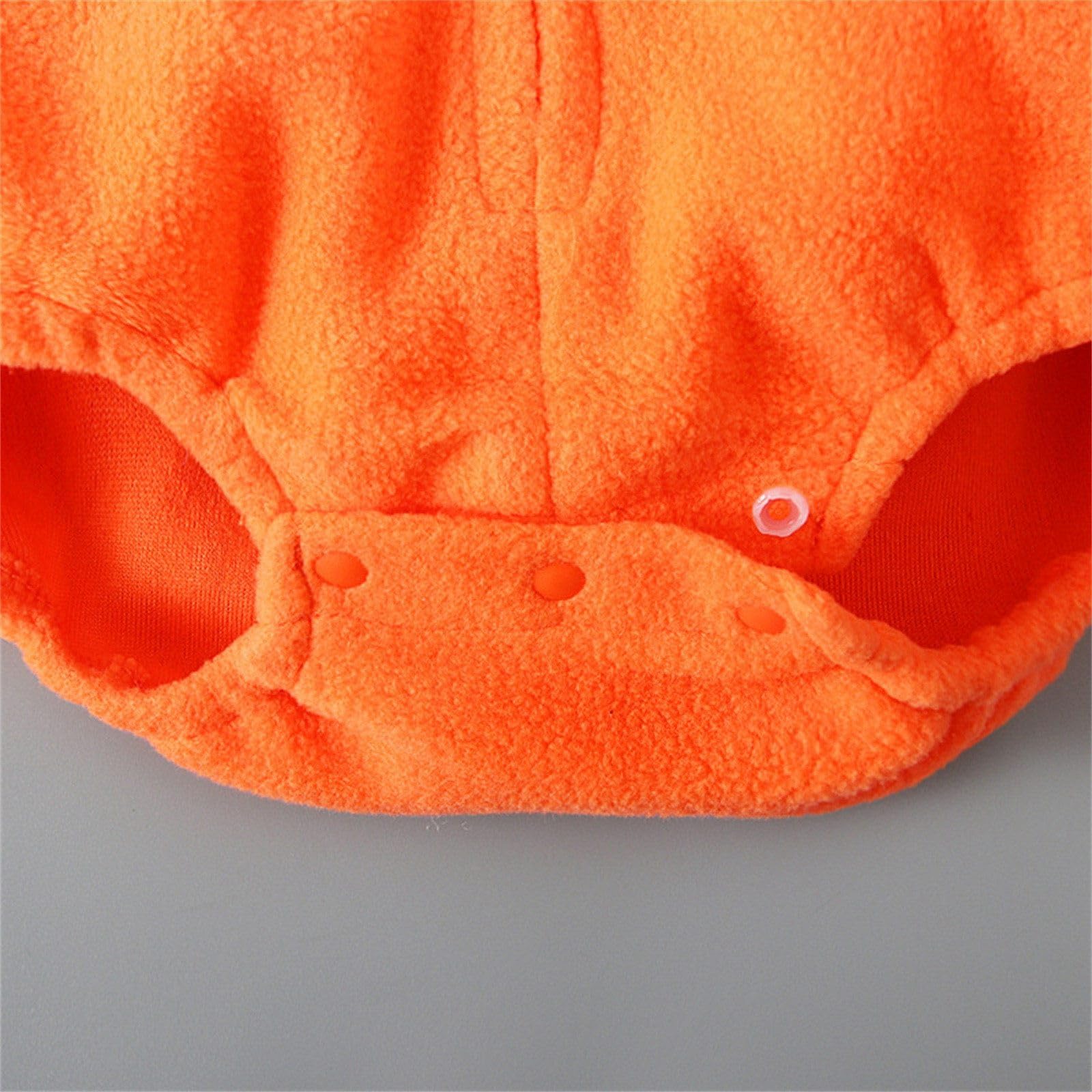 Deguisement Halloween Bebe, Deguisement Citrouille Bebe, Halloween Bébé Fille Garçon Cosplay, Costume Citrouille à Capuche Et Pantalon Rayé pour Bébés de 0 à 24 Mois