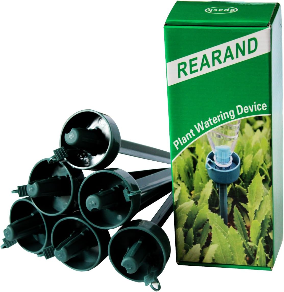 REARAND Vacation Plant Watering Device Self Watering Automatic Watering Kit For Plants and Herbs （6 PACK）