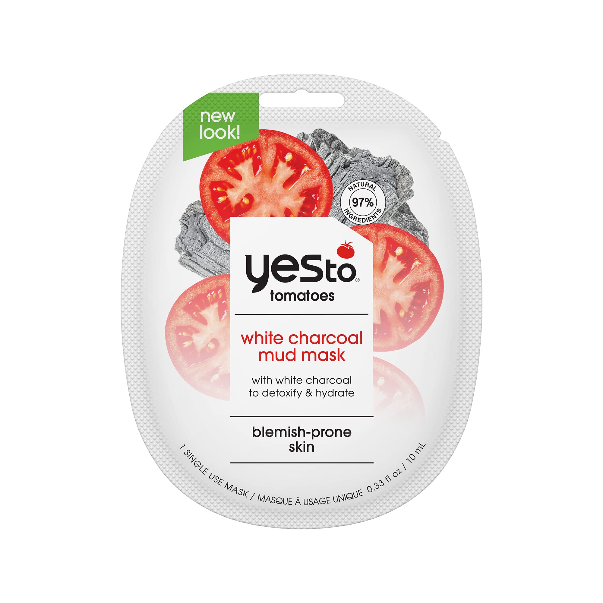 YES TOTomatoes Detoxifying & Hydrating White Charcoal Mud Mask