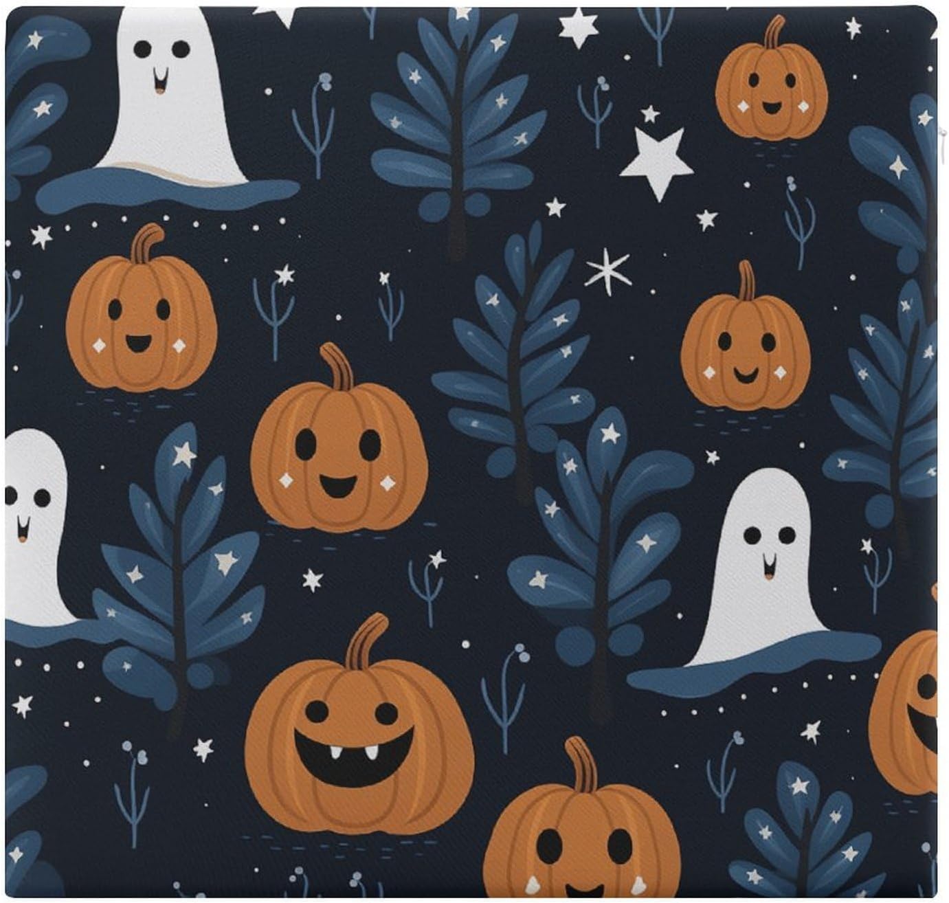 Cartoon Pumpkin Head Chair Cushion Floor Pillow Stool Cushion | Cushions with Removable Cover with Square Memory for for Chair Living Room Balcony Office Sofa,13.8*15*1.2 Inch