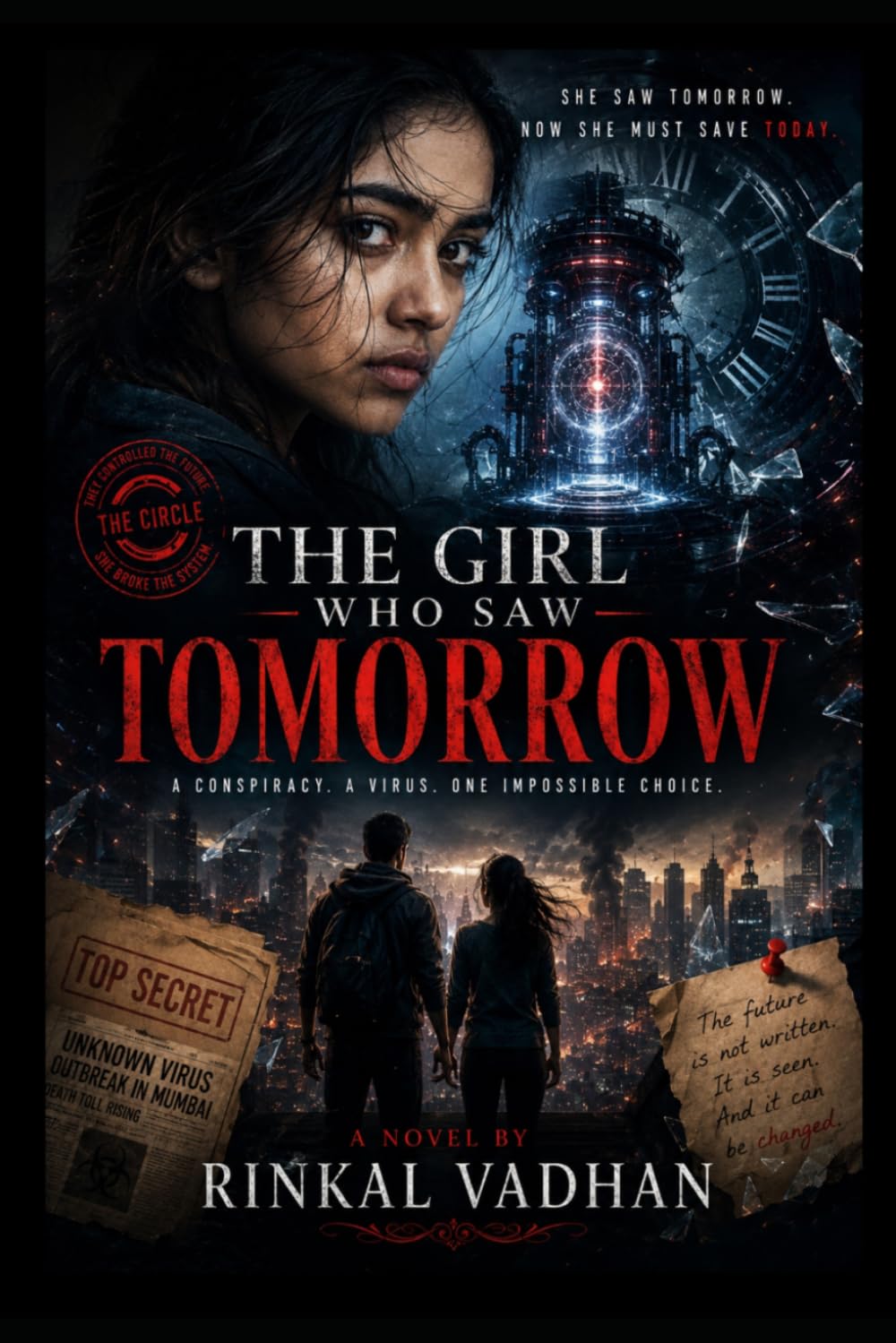 She Saw Tomorrow: A gripping psychological sci-fi thriller about fate, sacrifice, and the terrifying power to see the future.