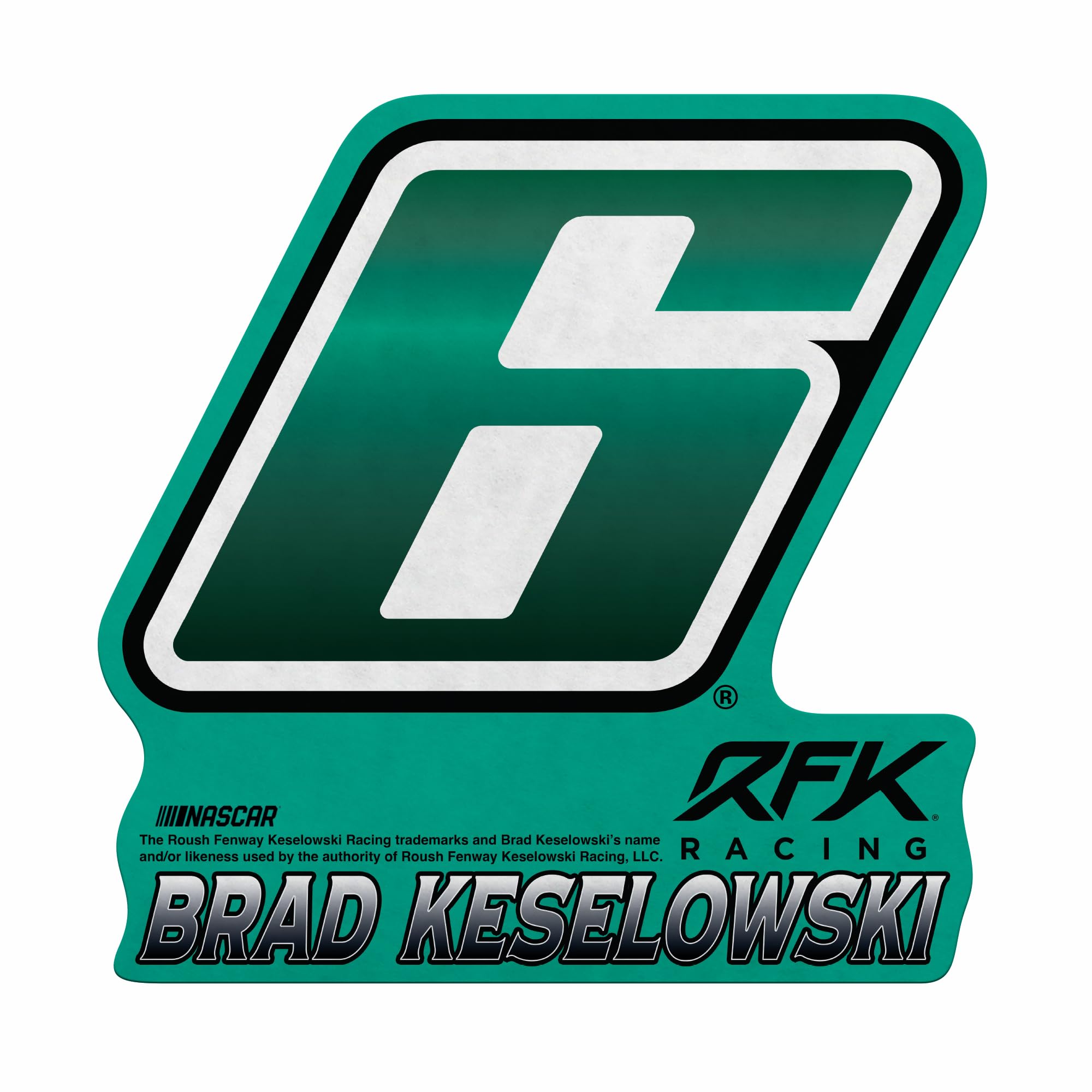 Fanion Brad Keselowski NASCAR feutre decoration salon sans reflet ni pli