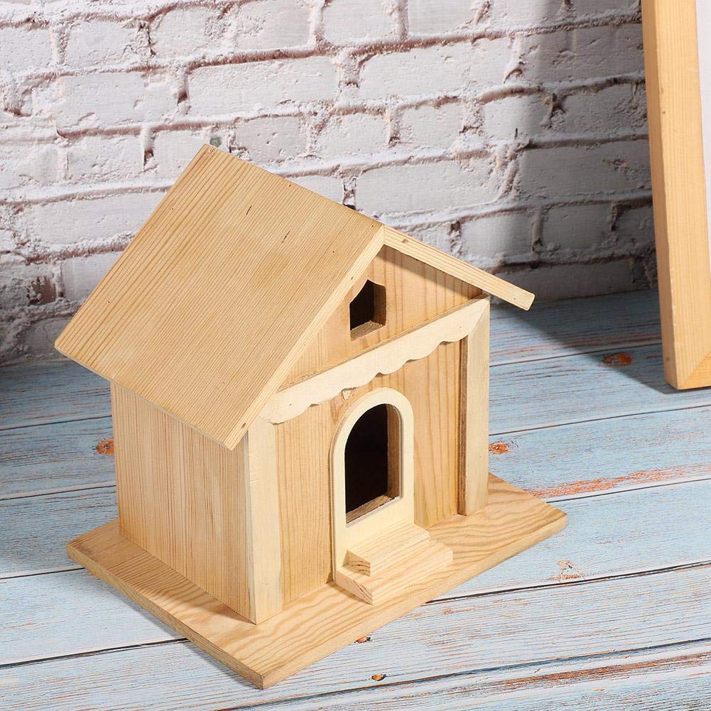 Casetta Per Uccellini Da Esterno, Nidi per Uccelli Birdhouse in Legno, Bird House in Legno massello Spot Garden Nidi per Uccelli in Legno Bird House in Legno per Giardino