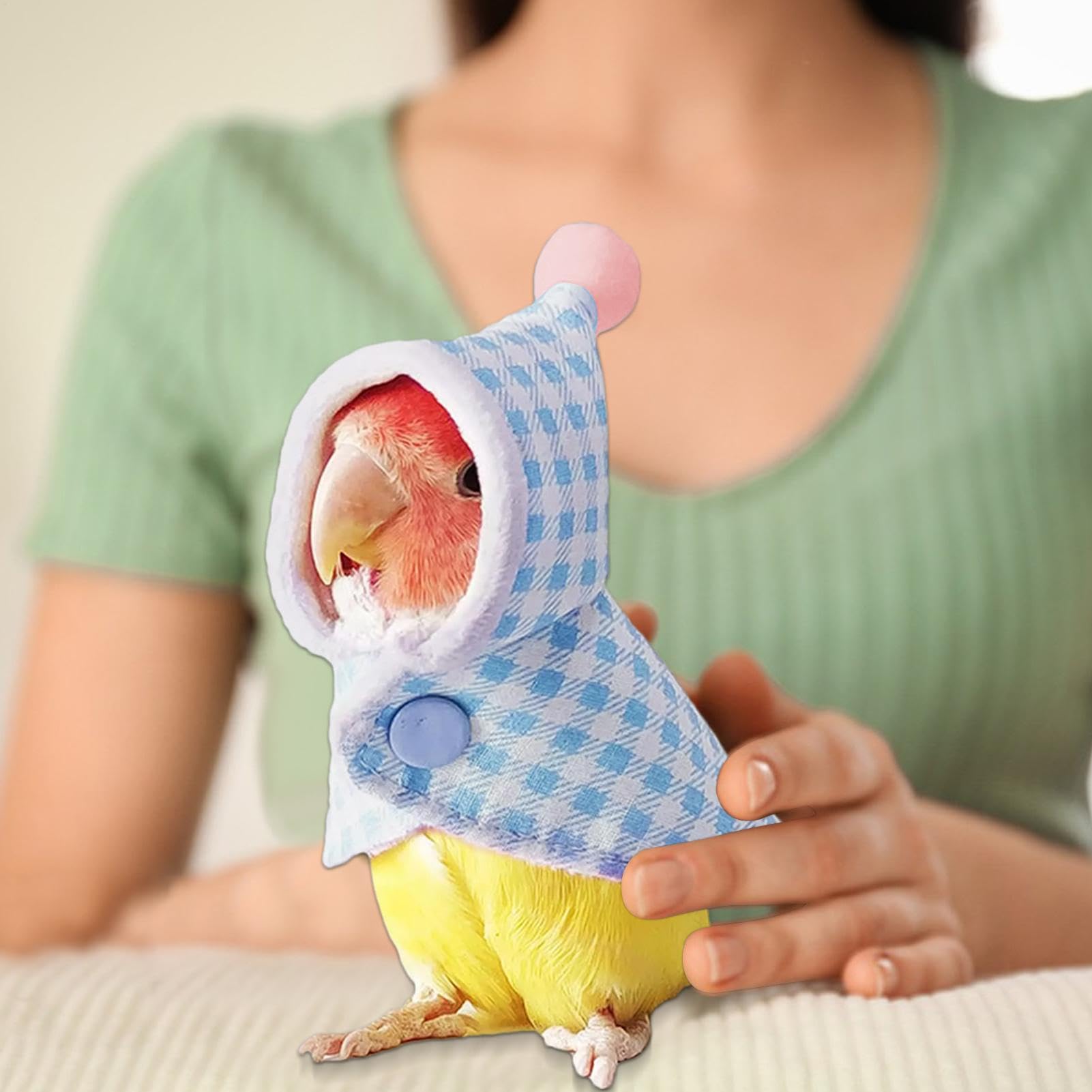 Ropa de pájaro para loros,Capa de pájaro | Ropa de vestir de loros para invierno al aire libre - Ropa y cálida para pájaros de invierno, ropa de invierno lavable para mascotas pequeñas para peri
