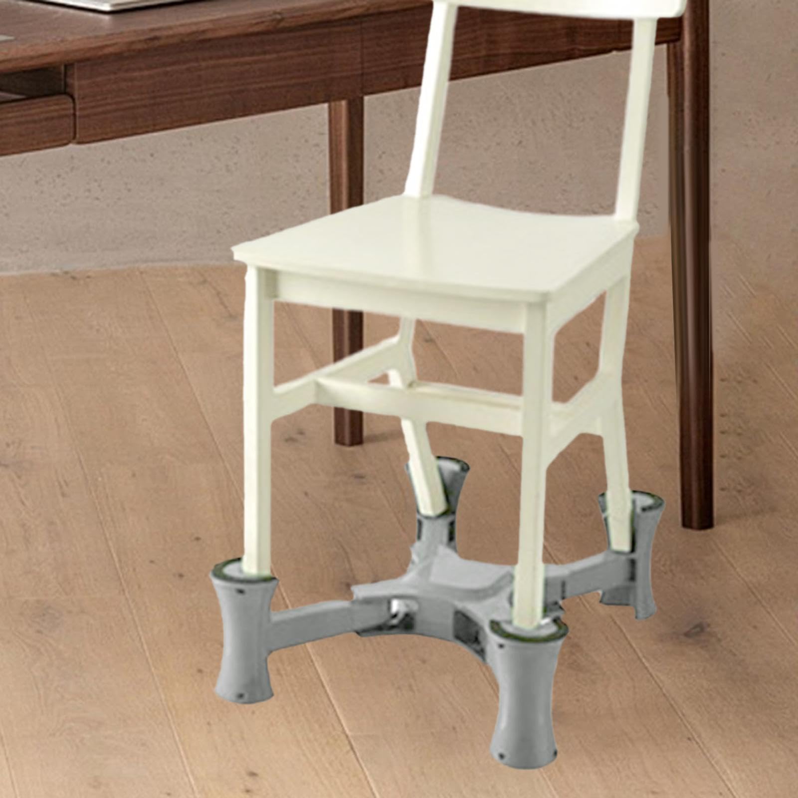 Seggiolino Rialzato per Bambini, Sedia Rialzata Regolabile con Cuscinetti Antiscivolo, Gambe Stabili Ed Estensibili, Base Rialzata, Seggiolino Rialzat, Grigio