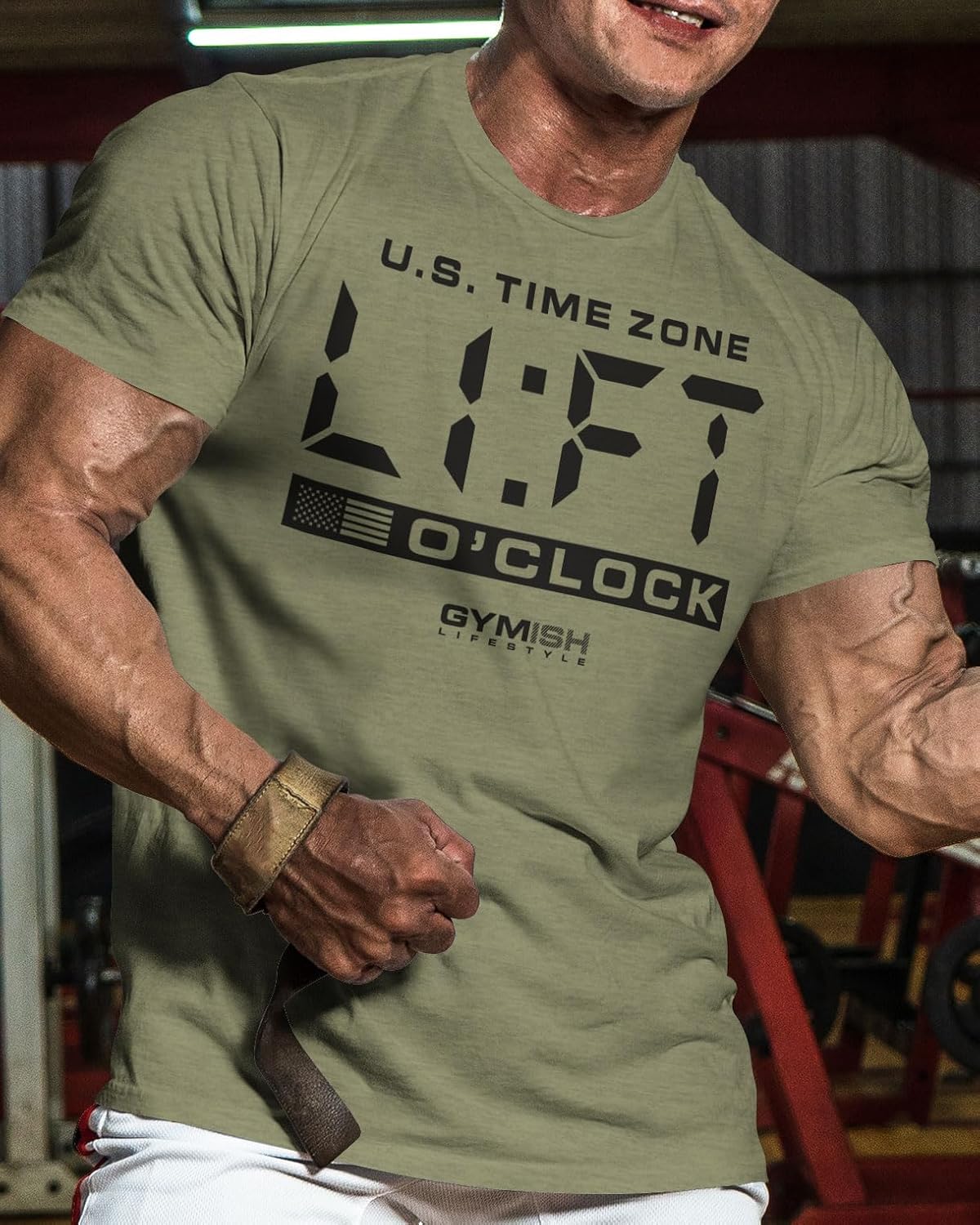 Workout Funny Mens Shirt, Lift-O'Clock, Lifting Gift T-Shirt - Image 2