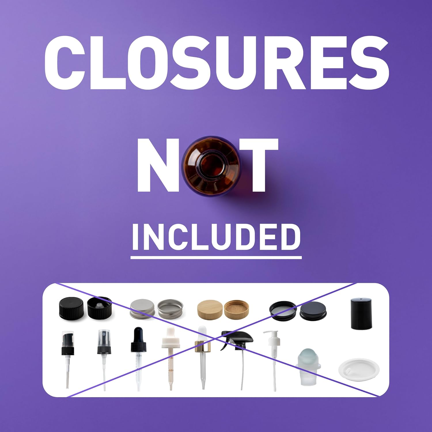 The Bottle Depot - 540 Bottles - 0.5 oz Glass Bottle - Clear Amber - Closures Not Included - 18-400 Neck Finish - Wholesale Boston Round Bottles