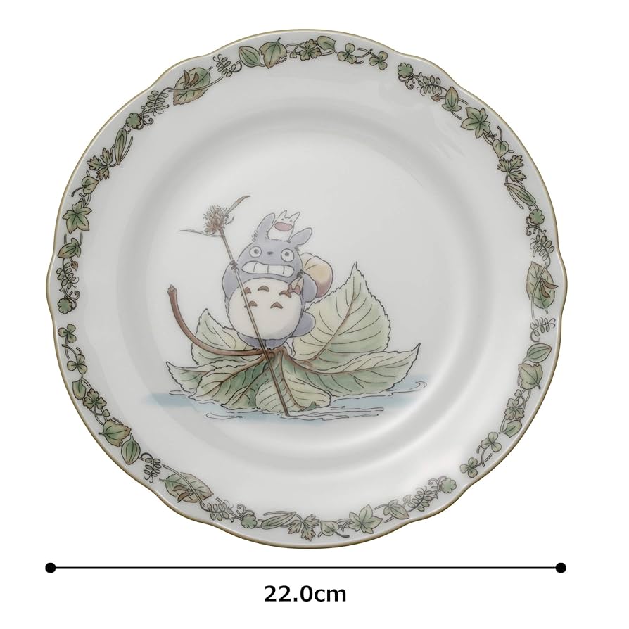 となりのトトロ　ノリタケ プレート 23cm 電子レンジ対応 4枚セット　ジブリ 楽天市場】ジブリ グッズ となりのトトロ 23cmプレート さる