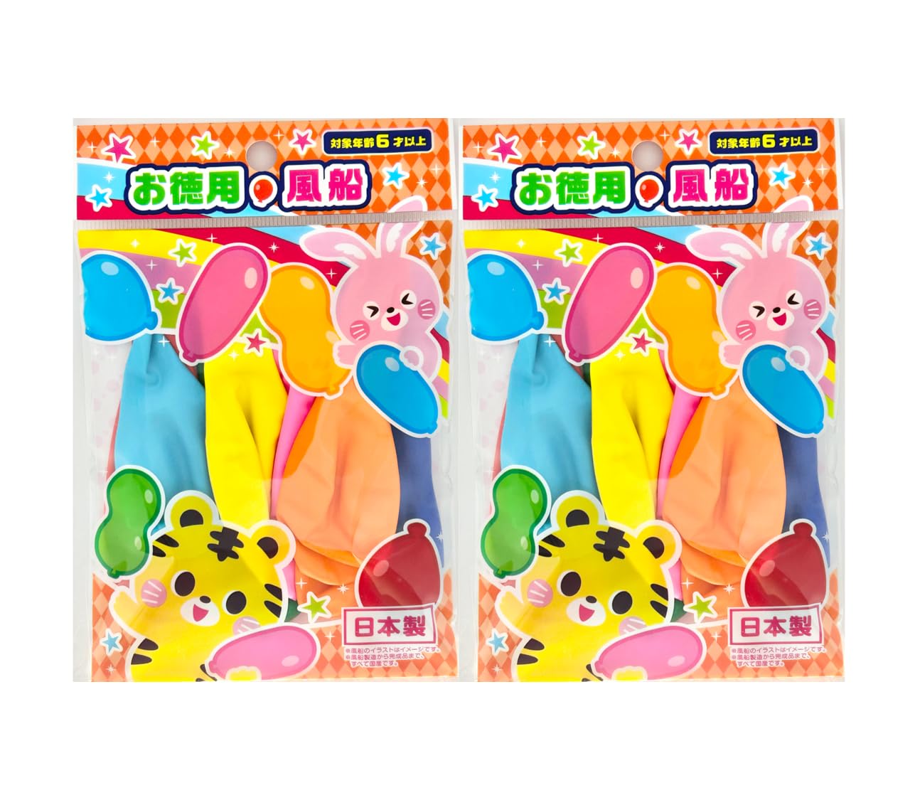 Amazon | 【2セット】タイガーゴム お徳用風船 8個入り 2セット ゴム 