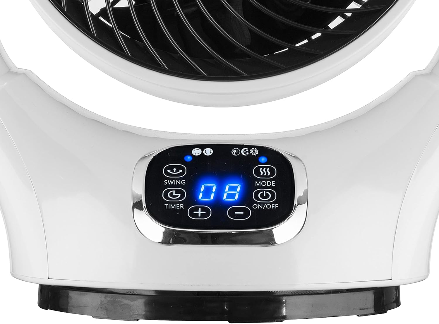 Close-up of the BEPER P206VEN260 fan's control panel with LED display