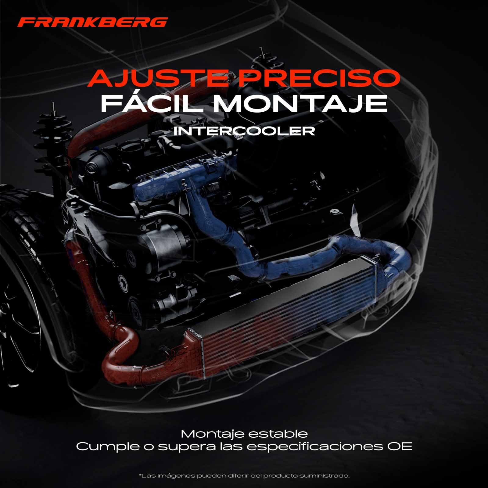 Frankberg Intercooler Diesel Compatible con Transporter/C.a.r.a.v.e.l.l.e VI Bus SGB SGJ SHB SHJ 2.0L Transporter V Bus 7EB 7EJ 7HB 7HJ 1.9L M.u.l.t.i.v.a.n V 7EF 7EM 7EN 7HF 7HM 7HN 2.5L 7H0145804B