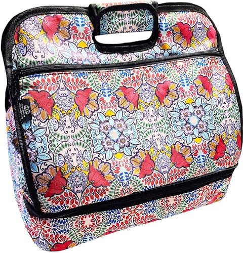 Miniatura 3 de Two Lumps of Sugar Paisley Medallion Tuna Maria - Bolsa aislante doble con aislamiento para mujeres u hombres adultos, hielera reutilizable o bolsa