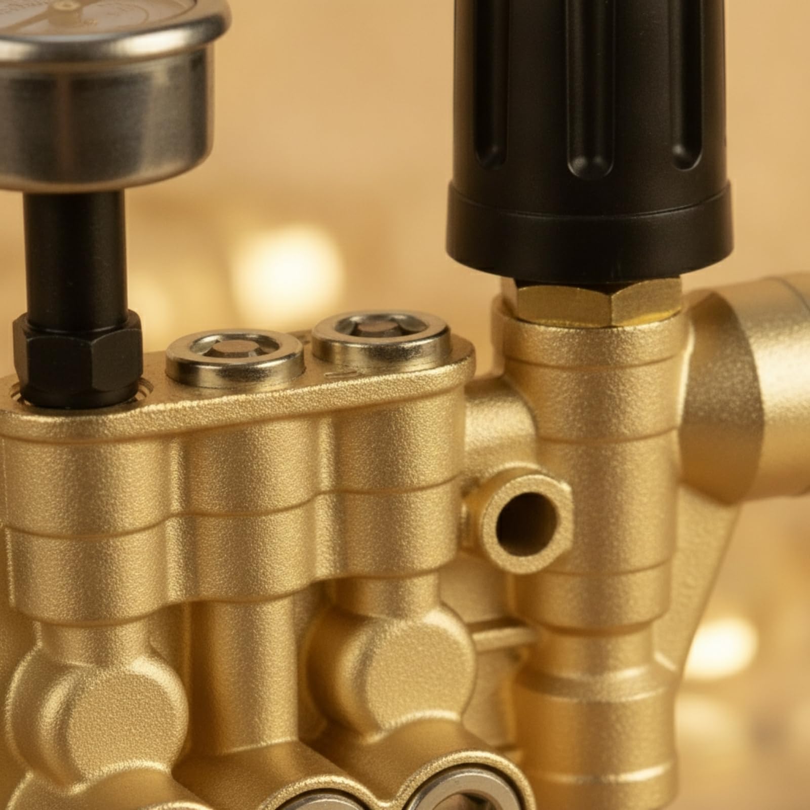 Tête Pompe Nettoyeur Haute Pression Électrique Tête à 12 Pistons Réglable pour Lavage Auto, Pompe À Piston 12 Réglable
