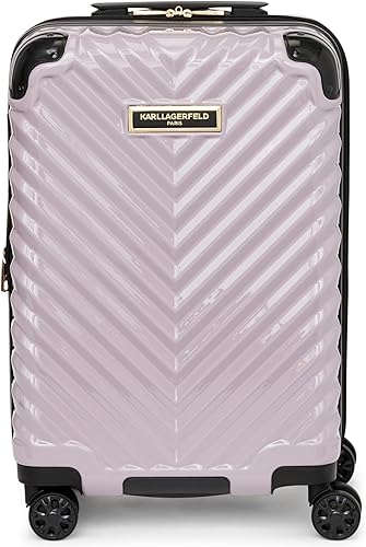 KARL LAGERFELD Ruedas giratorias de mano para mujer Lila Carryon Spinner Wheels Hardside