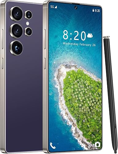 Miniatura 8 de Huness Teléfono S25 Ultra desbloqueado, bolígrafo integrado, batería de teléfono celular de 7000 mAh, pantalla HD de 6.99 pulgadas, Android 14