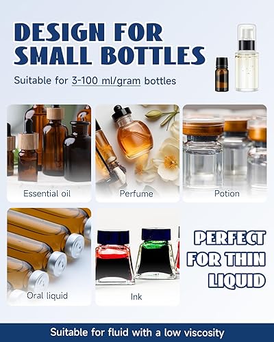 Miniatura 3 de Hanchen Máquina de llenado de líquidos Máquina de llenado de botellas Bomba peristáltica Máquina embotelladora de 0.11-3.53 oz para pesaje de