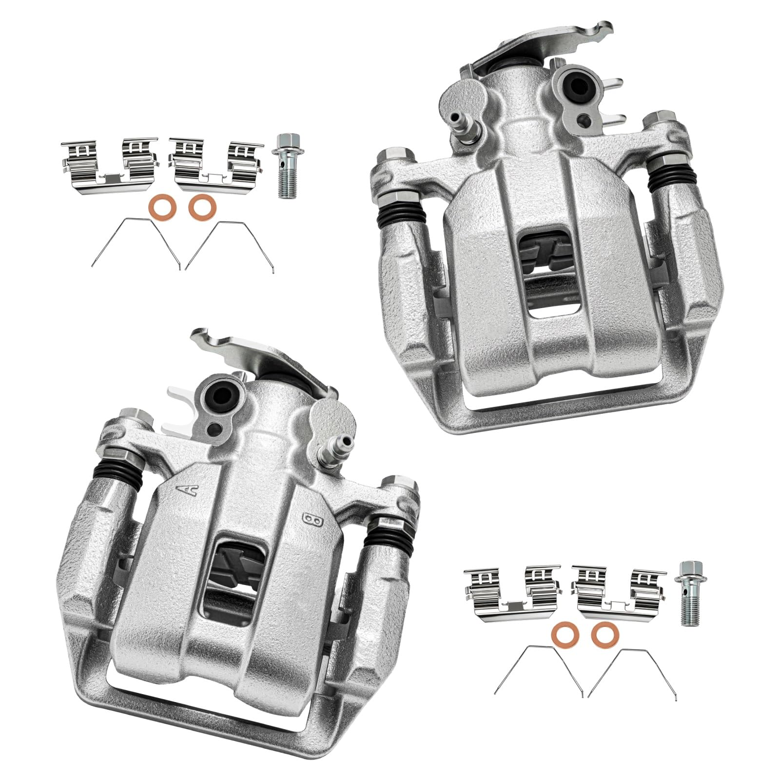 cciyu Rear Left &amp; Right Disc Brake Calipers w/Bracket 19B3359 19B3358