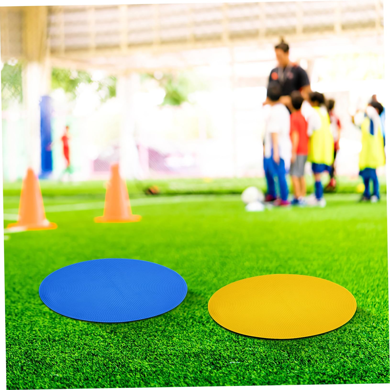6 Stück Runde Bodenmarkierungen Aus Langlebigem Kunststoff Farbige Agility Spots Für Sport Und Beweglichkeitstraining Flache Markierungspunkte Für Fußball Basketball Und Klassenzimmer