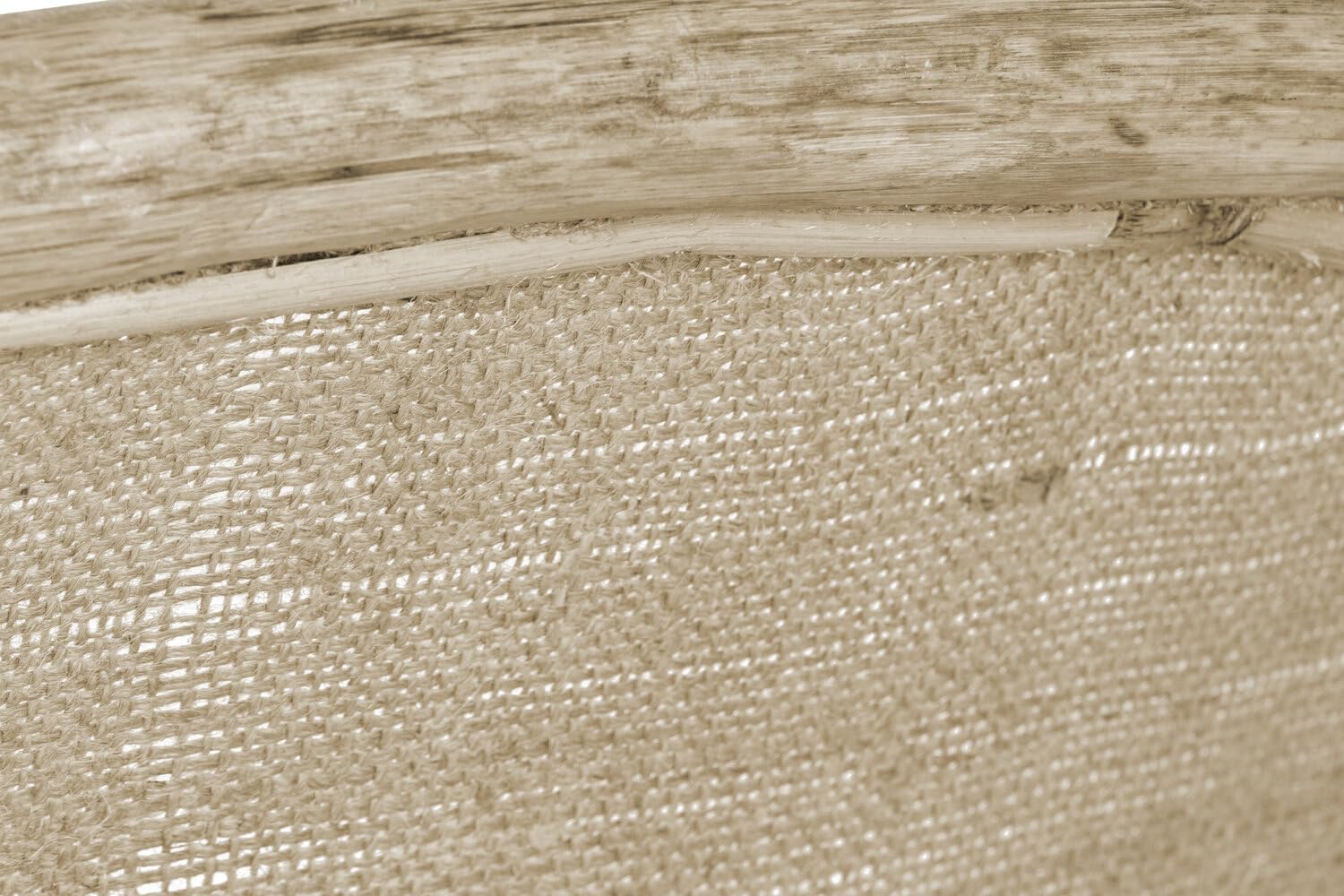 Sillón Algodón con Marrón Blanco Ratan Algodón 63x66x88 cm
