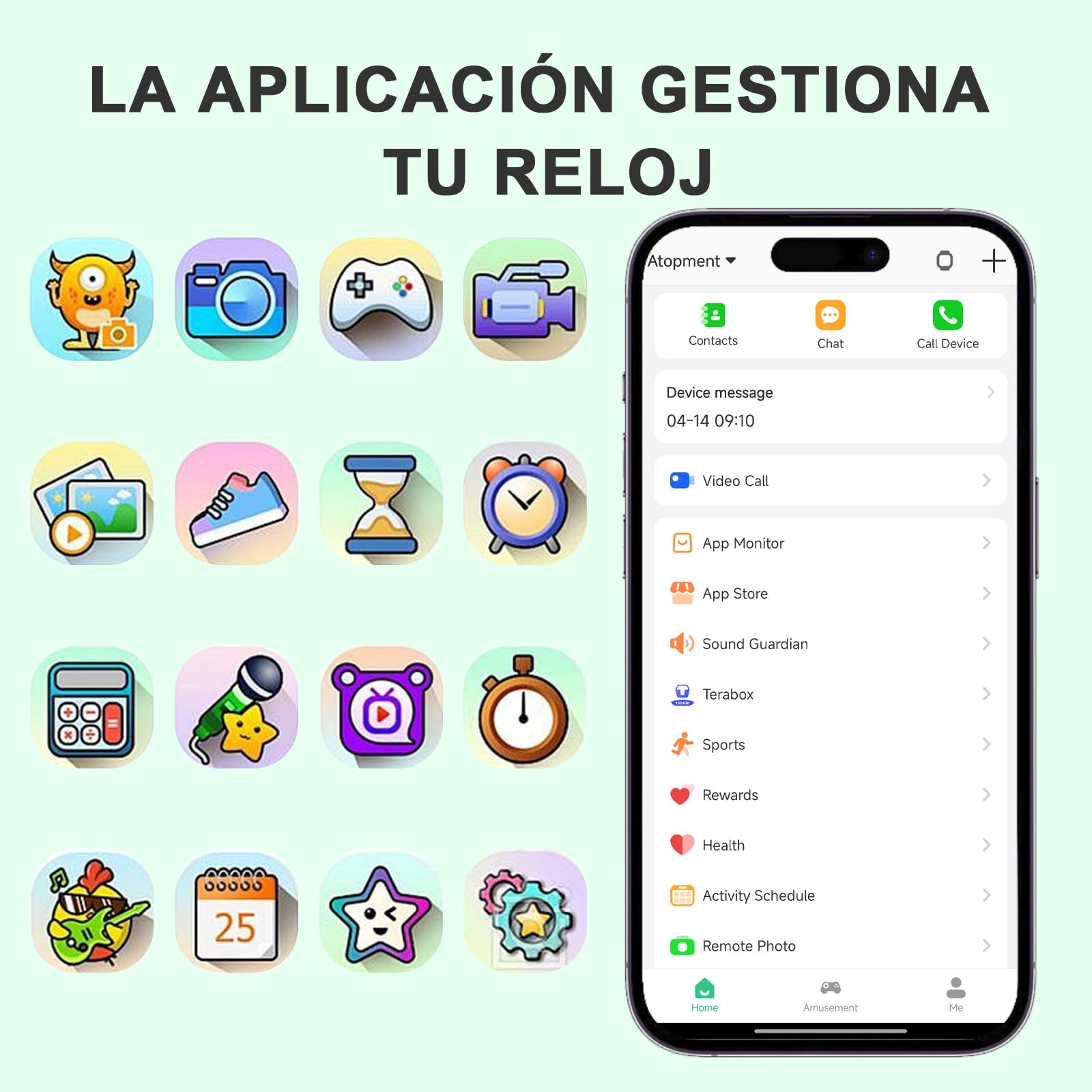 Reloj Inteligente Niños Niñas Infantil Smartwatch con GPS 4G WiFi Impermeable Teléfono Control Parental Videollamada SMS SOS Modo Clase Rechazo llamadas Desconocidas Cámara Reproductor Música Vídeo