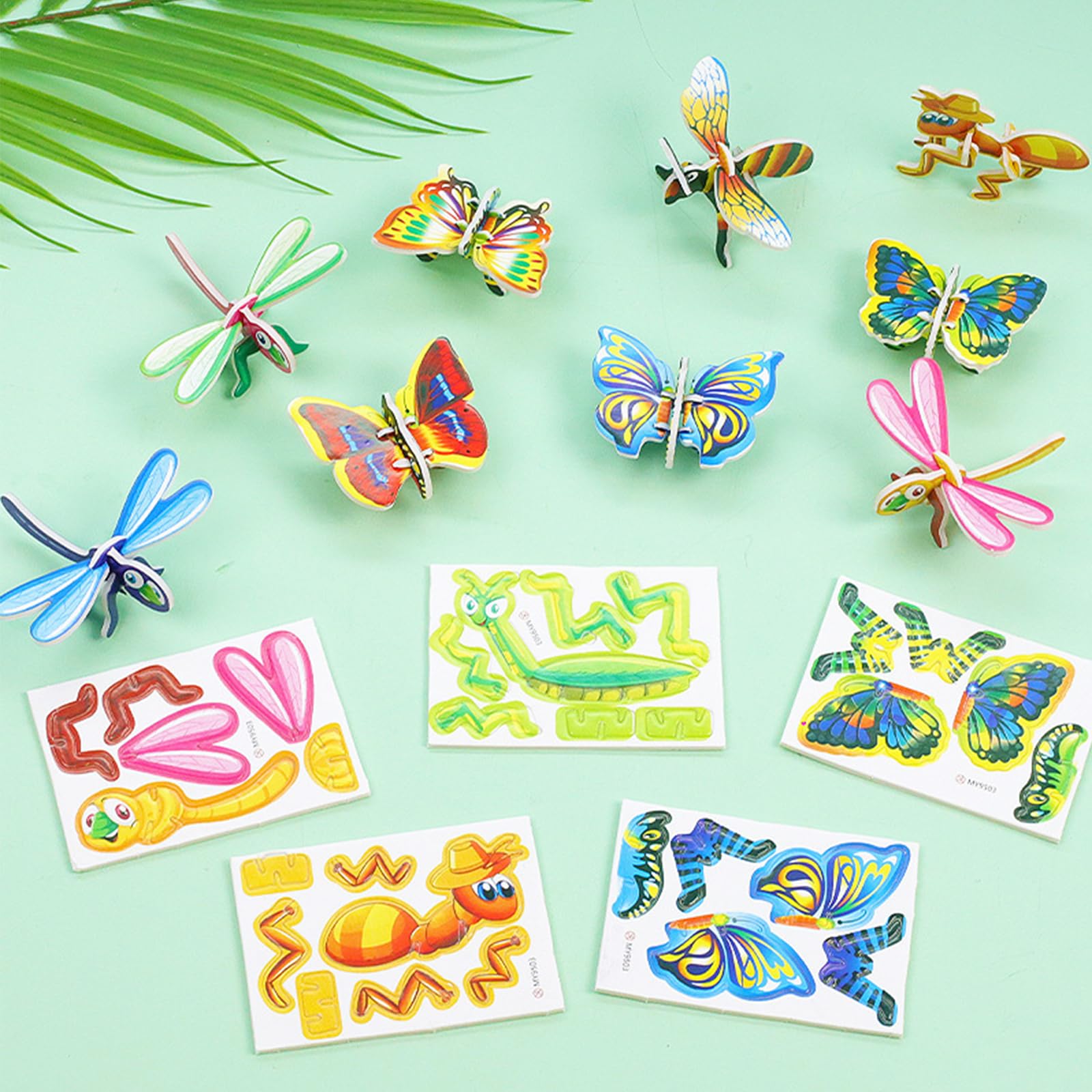 LOSFPVR 3D Cartoon Puzzles, 100 Pcs 3D Puzzles, Educational 3D Cartoon Puzzle for Kids Ages 4-10, Montessori Toys, Birthday Gift