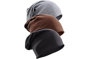 Unisex Cotton Beanies for Hair Loss & Sleep