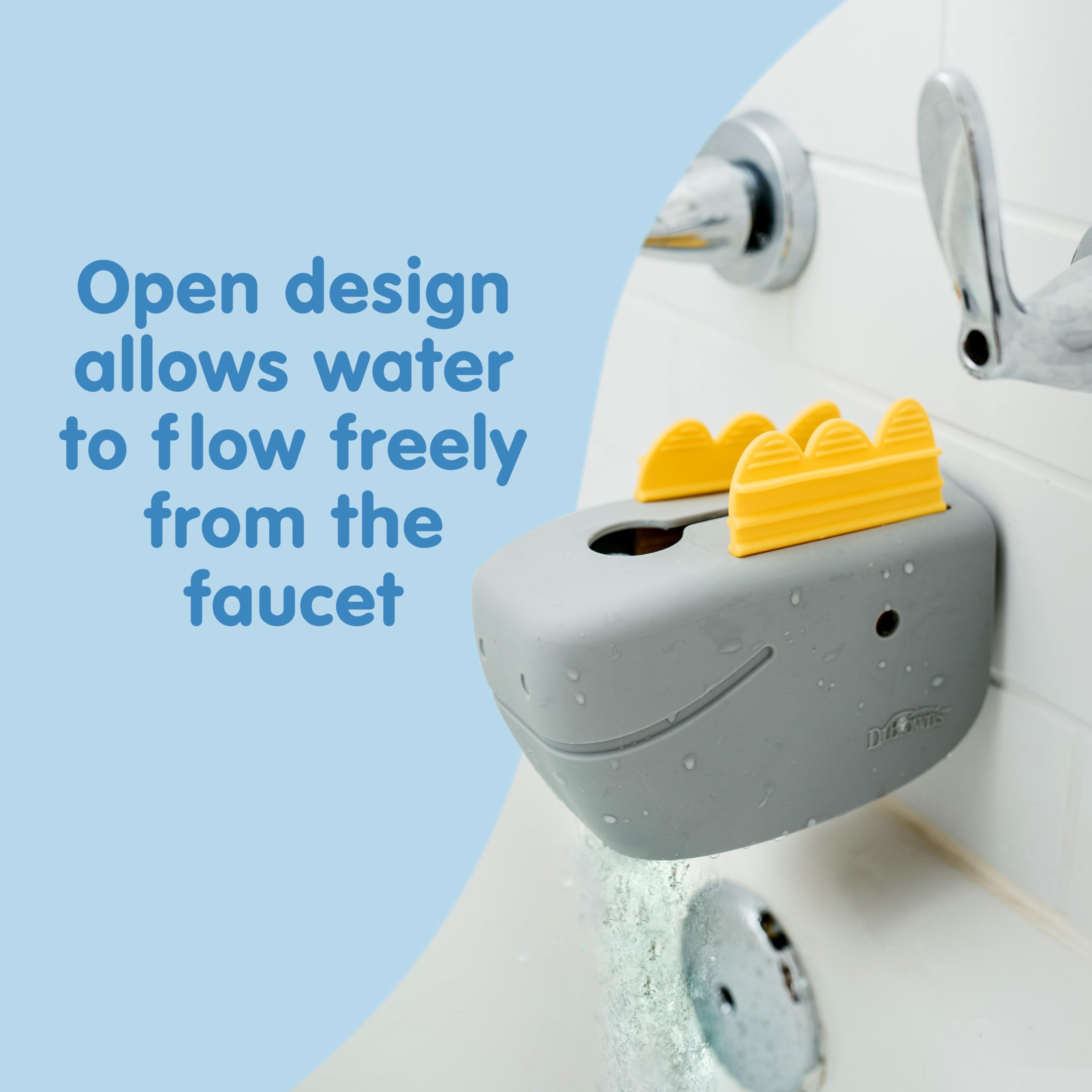 Dr. Brown’s CleanUp Dino-Soft Baby Bath Spout Cover, Soft and Safe on Tub Faucet, Toddler Bathtub Safety for Kids, BPA Free, Certified Plastic Neutral — Amazon image 4