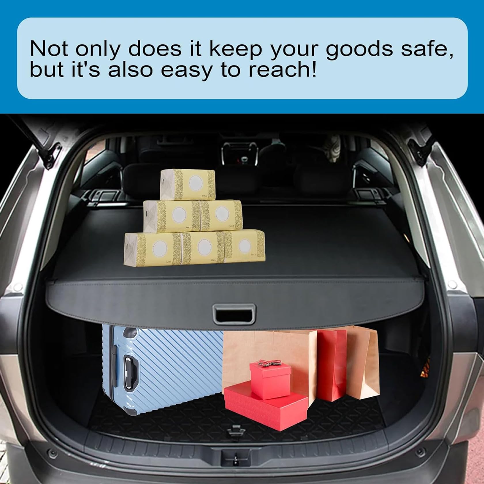 Amazon.com: FZJDSD 1PC Black Cargo Cover Trunk Cover LR117940
