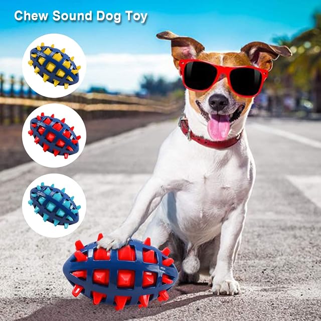 Foto 7 de 7 de A Puppy Ball Squeaky Toy Interactive Rubber Ball Squeaky Ball Cómodo Perro Squeaky Toys Creative Pet Squeaky…