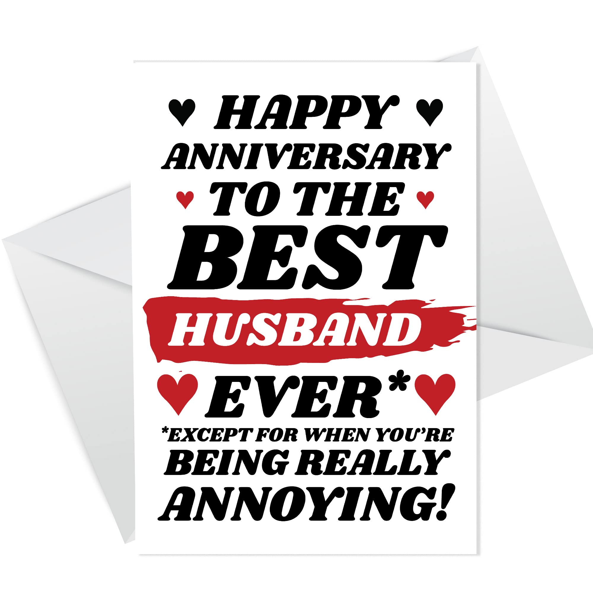 Funny Joke Anniversary Card For Best Husband Rude Card For Him Humour Card
