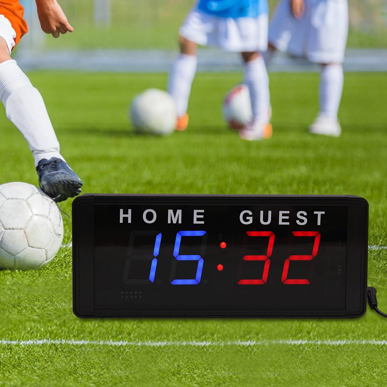 LED Punkttafel, Elektronischer Dartzähler Spielzähler, Multifunktions LED Anzeigetafel, Tragbare Spielanzeige geeignet für Basketball, Volleyball, Badminton und Darts Spiele