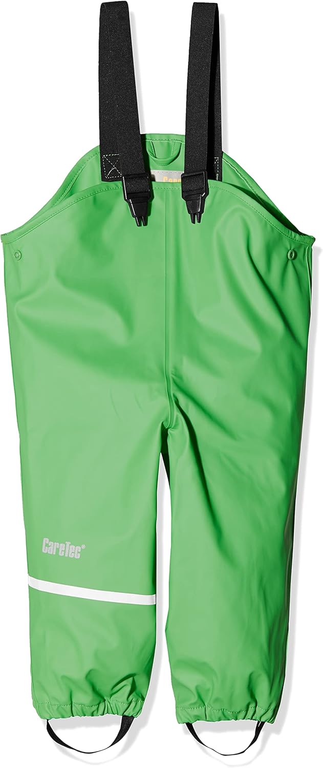 CareTec Unisex Kid's Rain Trousers 128 Green (974)