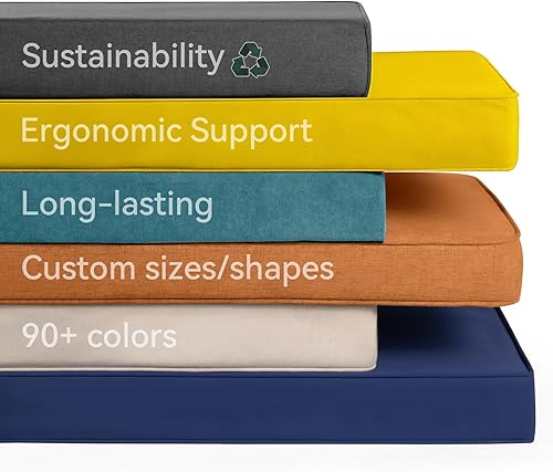 ROFIELTY CojĂn de banco de 30 pulgadas, cojĂn de banco para uso en interiores y exteriores, cojĂn de columpio impermeable y duradero, resistente al ROFIELTY CojĂn de banco de 30 pulgadas, cojĂn de banco para uso en interiores y exteriores, cojĂn de columpio impermeable y duradero, resistente al