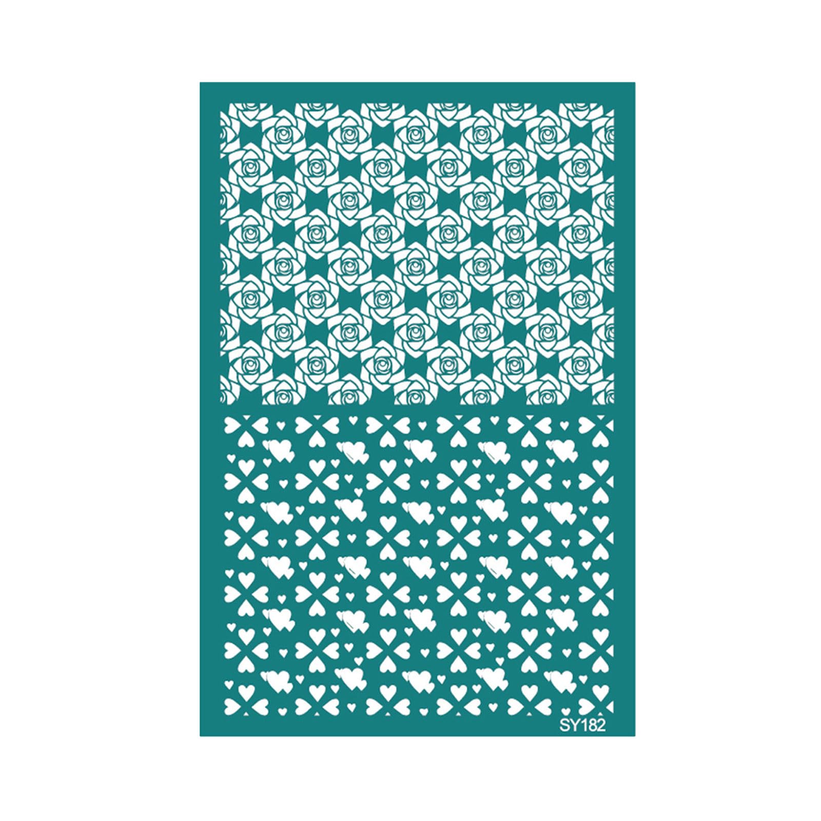 mioosho Valentines Day Silk Screen Screen Printing Reusable Earrings Transfers for Home Decoration