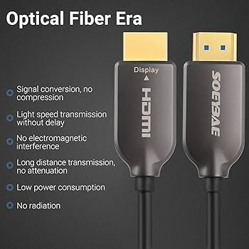 Amazon | SOEYBAE 4K 光ファイバーHDMI ケーブル 10M HDMI2.0