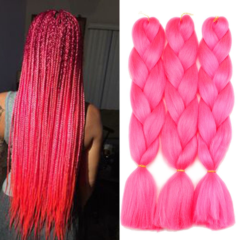 Pink braiding hair Clearance