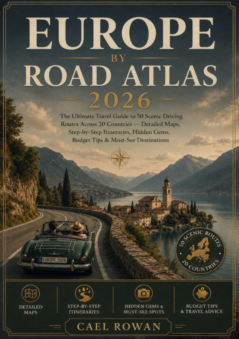 Europe by Road Atlas 2026: The Ultimate Travel Guide to 50 Scenic Driving Routes Across 20 Countries — Detailed Maps, Step-by-Step Itineraries, Hidden Gems, Budget Tips & Must-See Destinations
