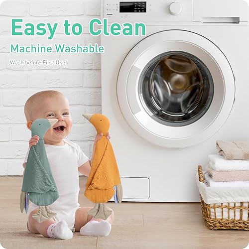 Miniatura 21 de Manta de seguridad de muselina suave de algodón para recién nacido, transpirable con etiquetas, muselina de ganso para bebé, recién nacido, unisex