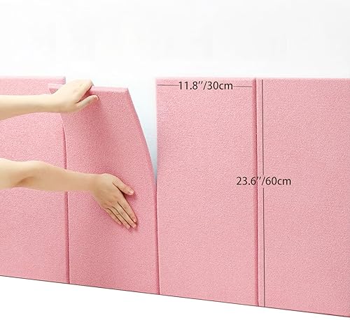 Miniatura 9 de 12 calcomanías de felpa para pared, cabecero tapizado para despegar y pegar, 23.6 x 11.8 pulgadas, acolchado de pared anticolisión, panel de pared