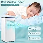 DORTALA Portable Air Conditioner 10000 BTU, 3 in 1 AC Cooling Unit with Cool, Fan, Dry & Sleep Mode, Window Kit Included, Standing Air Conditioner for Home, Apartment, Cools Rooms up to 350 Sq.Ft