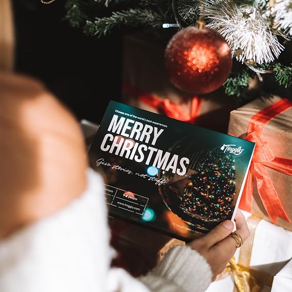 Tinggly Merry Christmas - Worldwide Experience Gift Box - Choose From 10,000+ Experiences