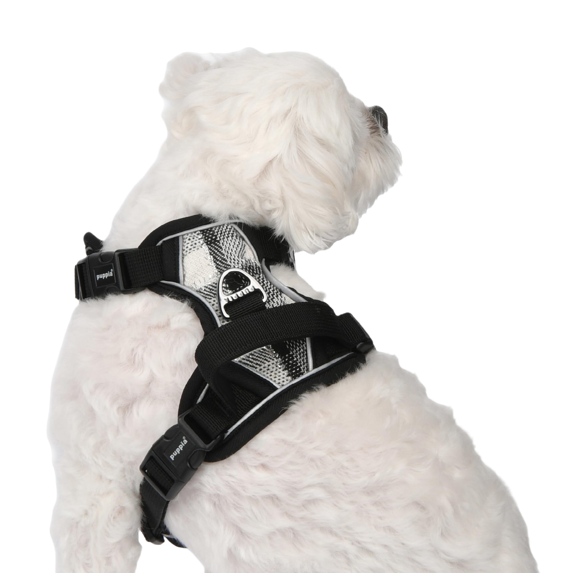 Puppia Garrett Hundegeschirr – H-Form, Verstellbar, Reflektierend, Für Kleine & Mittlere Hunde, Braun, XL