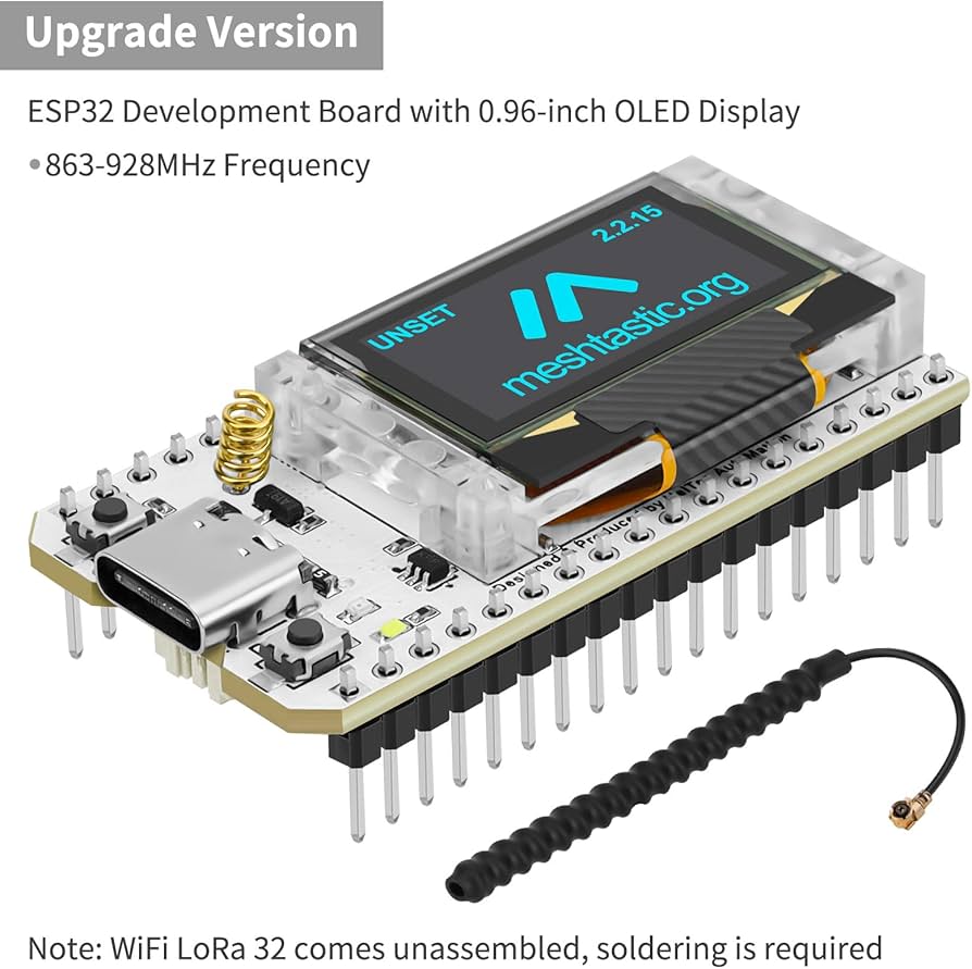 Amazon.co.jp: MakerFocus ESP32 LoRa V3 開発ボード 915MHzアンテナ